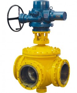 Stainless Steel Flange Three-way Ball Valve