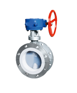 Flange connection fluorine lined butterfly valve